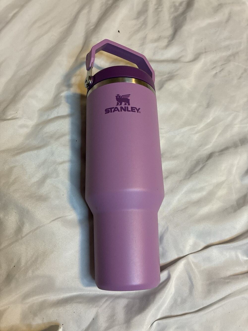 Stanley 30 oz Stainless Steel Ice Flow Flip Straw Tumbler Lilac EUC